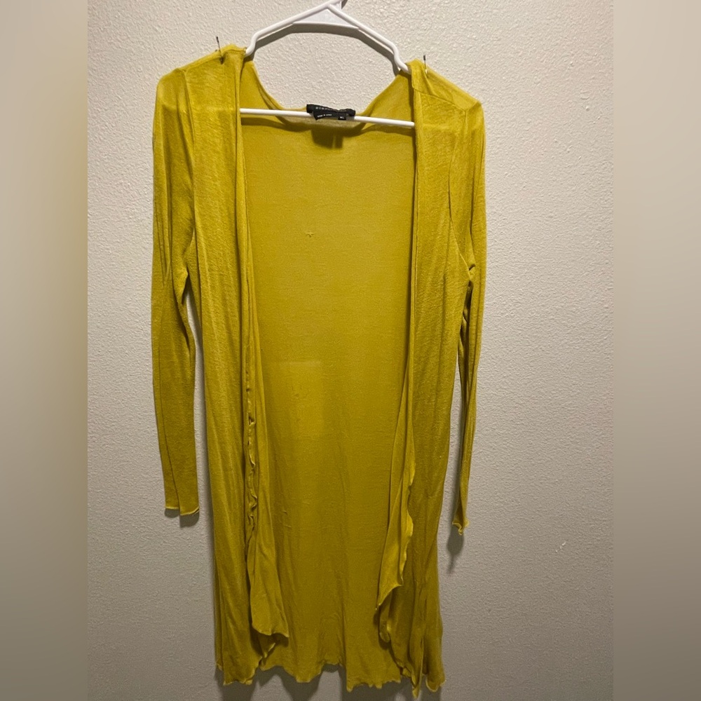 BCBGMaxAzria Mustard Cardigan
